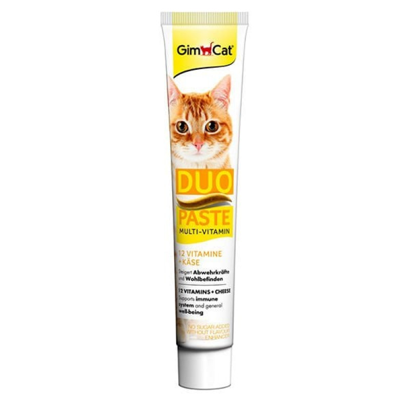 GimCat 50 Gr Multi-Vitamin Duo-Paste Cheese + 12 Vitamin | Kedi Vitamini GimCat 50 Gr Multi-Vitamin Duo-Paste Cheese + 12 Vitamin | Kedi Vitamini