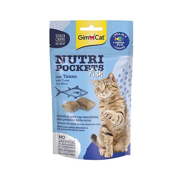 GimCat 60 Gr Nutri Pockets Ton | Kedi Bisküvi Ödül Maması