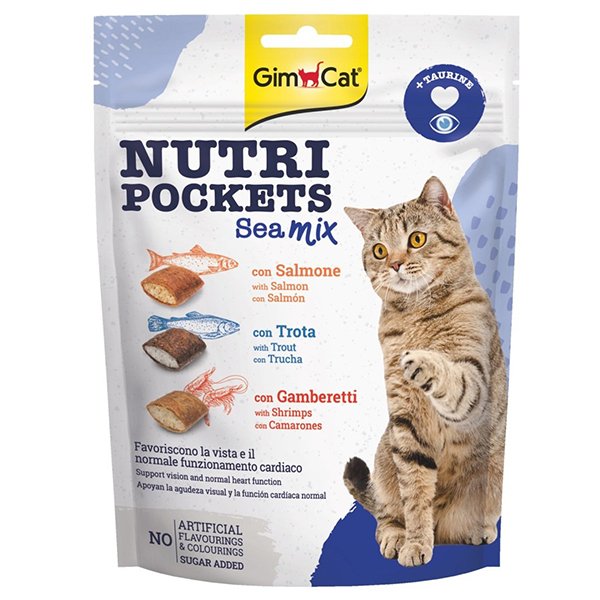 Gimcat 150 Gr Nutri Pockets Sea Mix | Kedi Bisküvi Ödül Maması