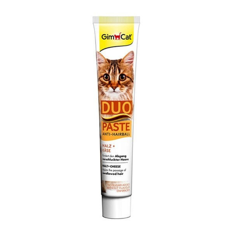 Gimcat 50 Gr Duo Paste Anti Hairball Malt Cheese | Kedi Vitamini Gimcat 50 Gr Duo Paste Anti Hairball Malt Cheese | Kedi Vitamini