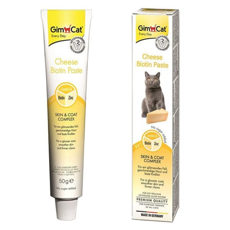 Gimcat 50 Gr Everyday Cheese Biotin Paste | Kedi Vitamini Gimcat 50 Gr Everyday Cheese Biotin Paste | Kedi Vitamini