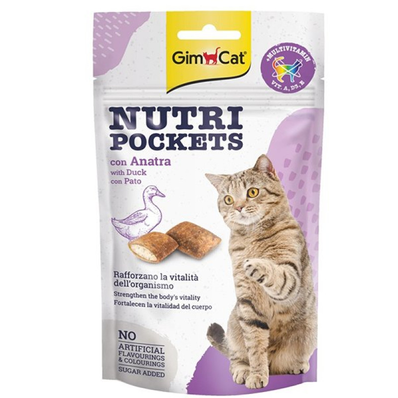 Gimcat 60 Gr Nutri Pockets Ördekli Kedi Ödül Maması | Kedi Bisküvi Ödül Maması Gimcat 60 Gr Nutri Pockets Ördekli Kedi Ödül Maması | Kedi Bisküvi Ödül Maması