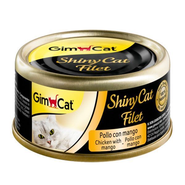 Gimcat 70 Gr Shinycat Kıyılmış Fileto Tavuklu ve Mangolu 