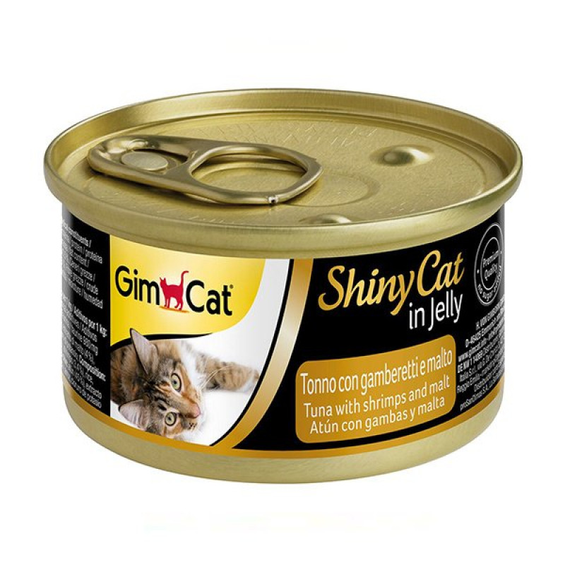 GimCat 70 Gr ShinyCat In Jelly Ton Balığı Karides ve Malt GimCat 70 Gr ShinyCat In Jelly Ton Balığı Karides ve Malt