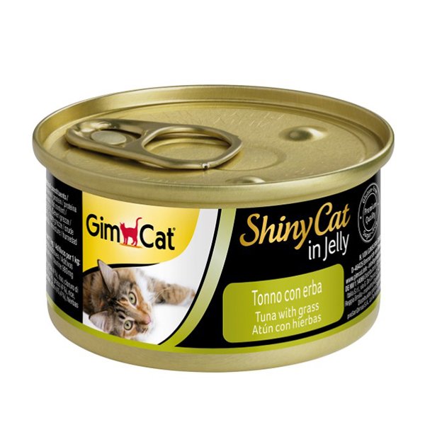 Gimcat 70 Gr Shinycat Tuna Balıklı Çimenli Yetişkin | Yetişkin Kedi Maması