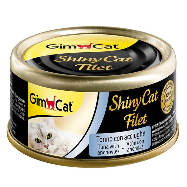 Gimcat 70 gr Shinycat Kıyılmış Fileto Tuna Ançuez 