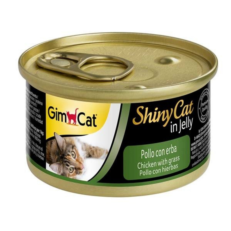 Gimcat 70 gr Shinycat Tavuklu Ve Çimenli Gimcat 70 gr Shinycat Tavuklu Ve Çimenli