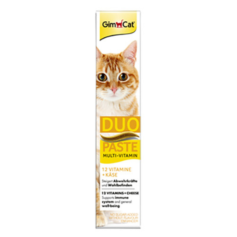 GimCat 50 Gr Multi-Vitamin Duo-Paste Cheese + 12 Vitamin | Kedi Vitamini