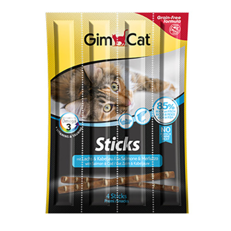 Gimcat 20 Gr Sticks Salmon & Trout | Stick Kedi Ödül Maması Gimcat 20 Gr Sticks Salmon & Trout | Stick Kedi Ödül Maması