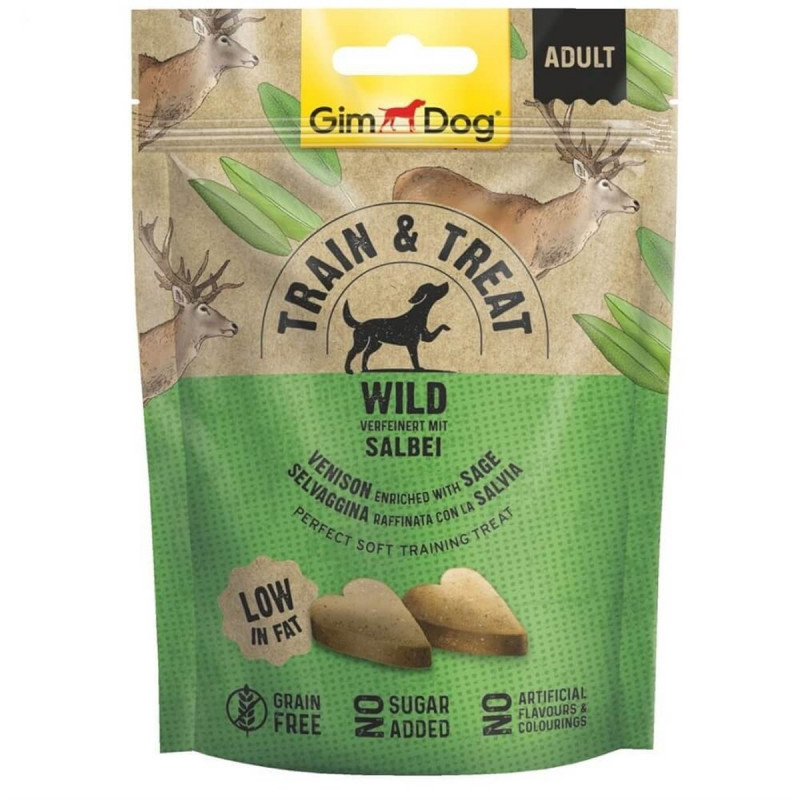 Gimdog 125 Gr Train & Treat Venison & Sage | Köpek Atıştırmalık Ödül Maması Gimdog 125 Gr Train & Treat Venison & Sage | Köpek Atıştırmalık Ödül Maması