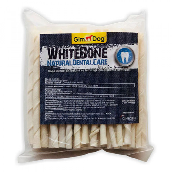 Gimdog 6 Gr Mordimi Chew Bone Natural Dental Care White 5'' | Köpek Kemik Ödül Maması