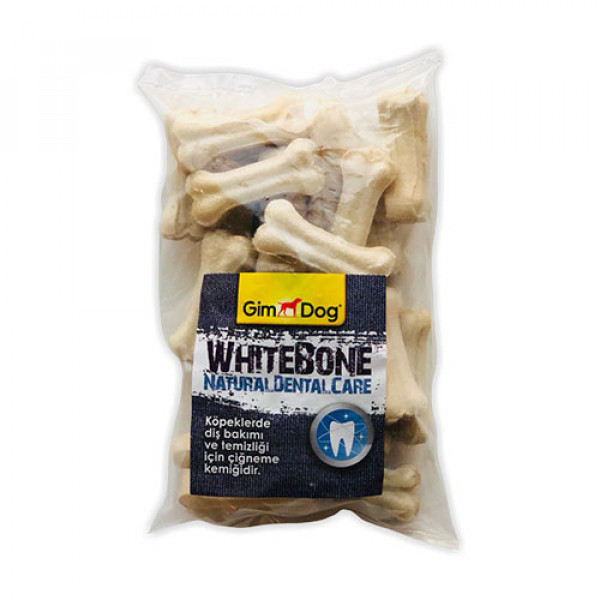 Gimdog 25'li Mordimi Chew Bone Natural Dental Care White 2'' | Köpek Kemik Ödül Maması