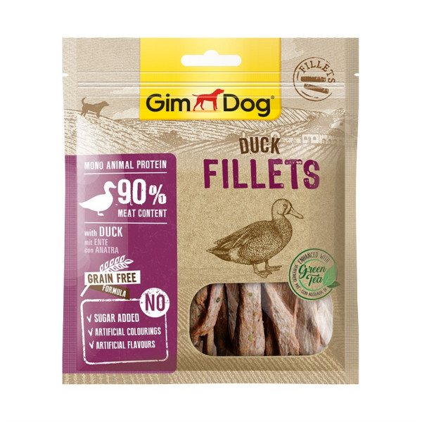 GimDog 60 Gr Duck Fillets with Green Tea | Köpek Atıştırmalık Ödül Maması