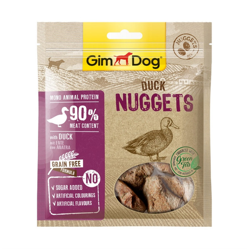 Gimdog 55 Gr Nuggets Duck with Green Tea | Köpek Atıştırmalık Ödül Maması Gimdog 55 Gr Nuggets Duck with Green Tea | Köpek Atıştırmalık Ödül Maması