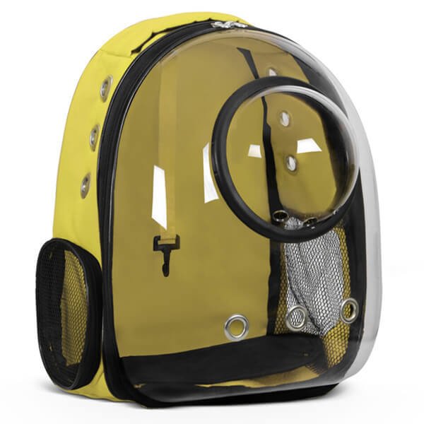 Glipet 42x22x33 Cm Fanuslu Astronot Taşıma Çantası Sarı | Kedi Taşıma Çantası