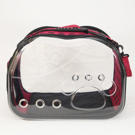 42x26x35 cm Şeffaf Pati Desenli Taşıma Çantası | Kedi Taşıma Çantası 42x26x35 cm Şeffaf Pati Desenli Taşıma Çantası | Kedi Taşıma Çantası