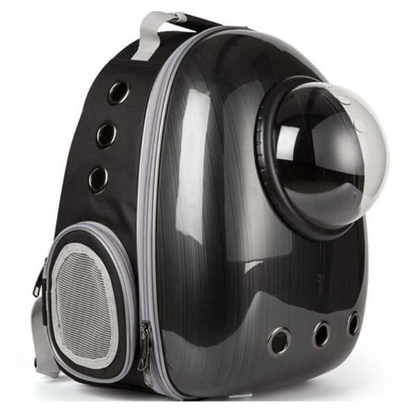 Glipet 43x23x29 Cm Astronot Taşıma Çantası Siyah | Kedi Taşıma Çantası