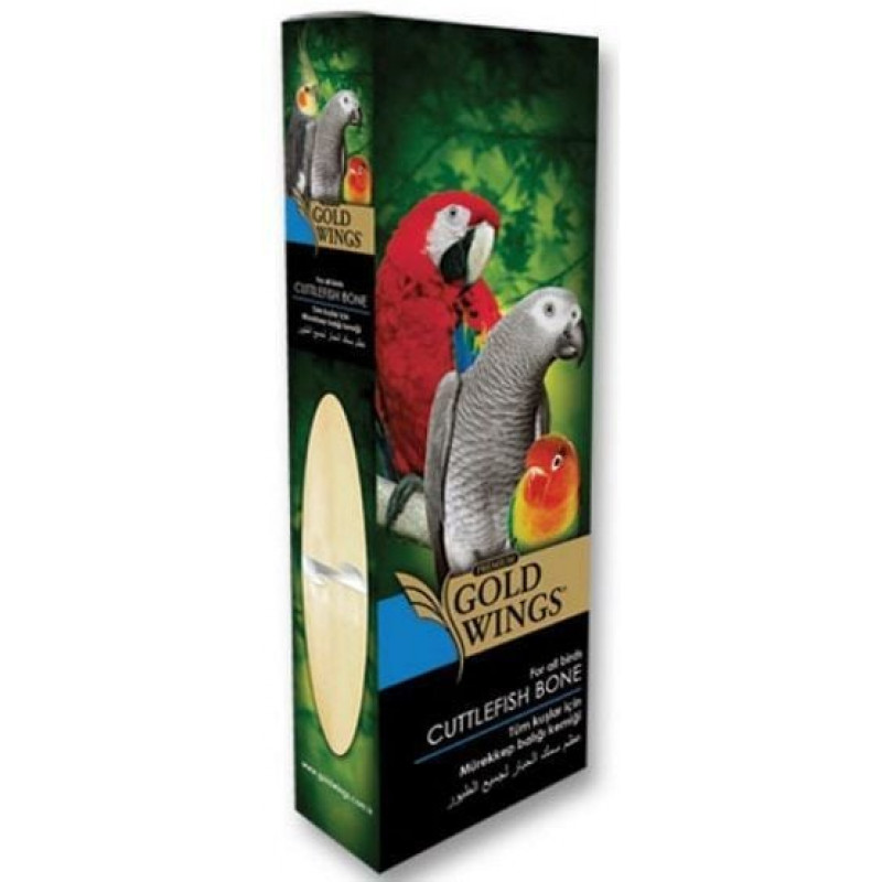 Gold Wings L Premium Doğal Mürekkep Baliği Kemiği | Kuş Diğer Ürünler Gold Wings L Premium Doğal Mürekkep Baliği Kemiği | Kuş Diğer Ürünler