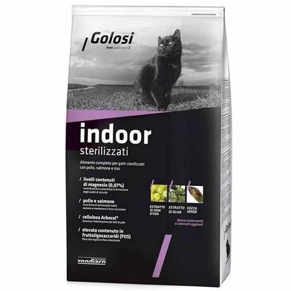 Golosi 1.5 Kg İndoor Sterilised Somonlu | Kısırlaştırılmış Kedi Maması