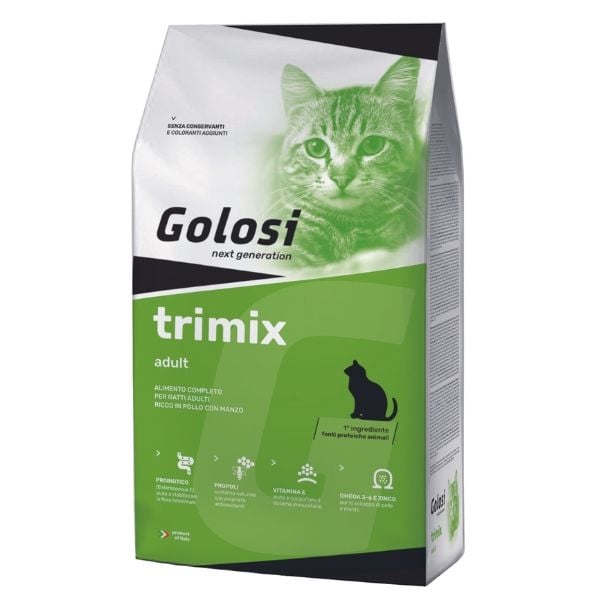 Golosi 20 Kg Tri Mix Tavuk ve Dana | Yetişkin Kuru Kedi Maması