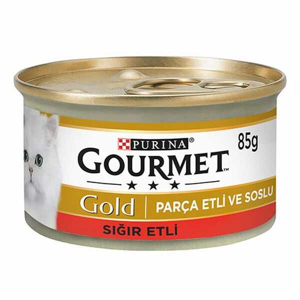 Gourmet Gold 24 Adet Chunks in Gravy Beef 85 Gr | Sığır Etli Yaş Kedi Maması