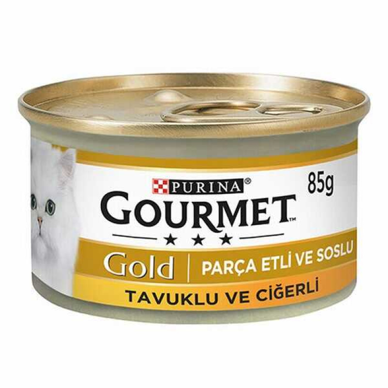 Gourmet Gold 85 Gr Chunks in Gravy Chicken & Liver | Yetişkin Kedi Maması Gourmet Gold 85 Gr Chunks in Gravy Chicken & Liver | Yetişkin Kedi Maması