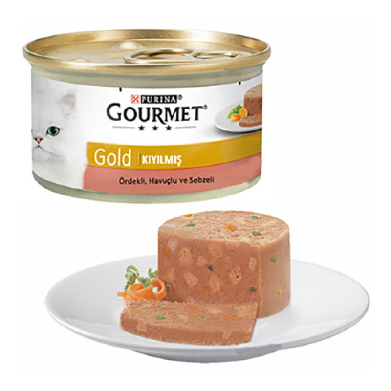 Gourmet Gold 85 Gr Pate Duck & Carrot & Spinach | Yetişkin Kedi Maması Gourmet Gold 85 Gr Pate Duck & Carrot & Spinach | Yetişkin Kedi Maması