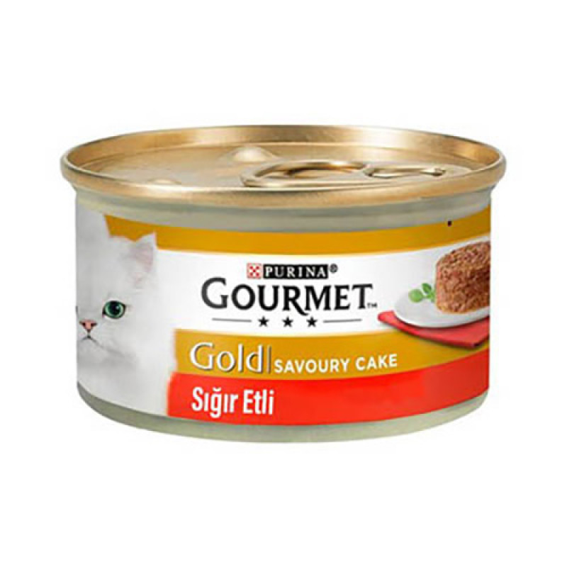 Gourmet Gold 85 Gr Savoury Cake Beef | Sığır Etli Yaş Kedi Maması Gourmet Gold 85 Gr Savoury Cake Beef | Sığır Etli Yaş Kedi Maması