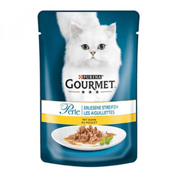 Gourmet Perle 6 Adet Mini Fillets in Gravy Chicken 85 Gr | Yetişkin Kedi Maması