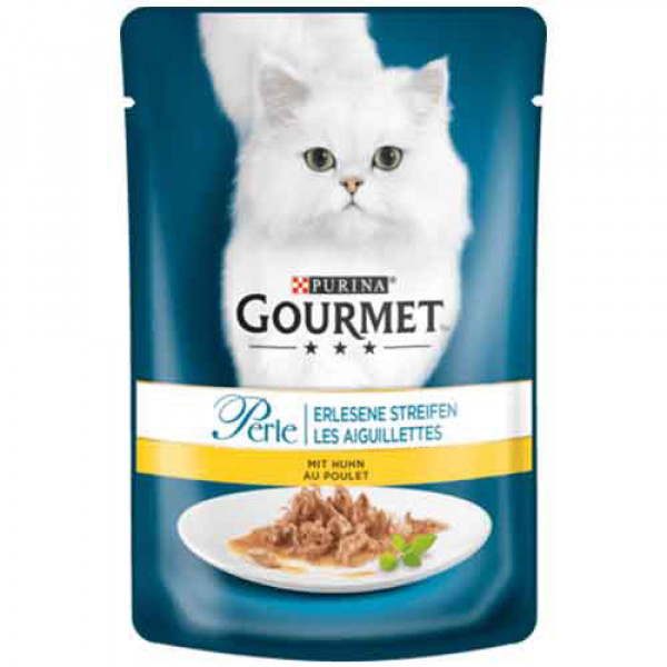 Gourmet Perle 85 Gr Mini Fillets in Gravy Chicken | Yetişkin Kedi Maması