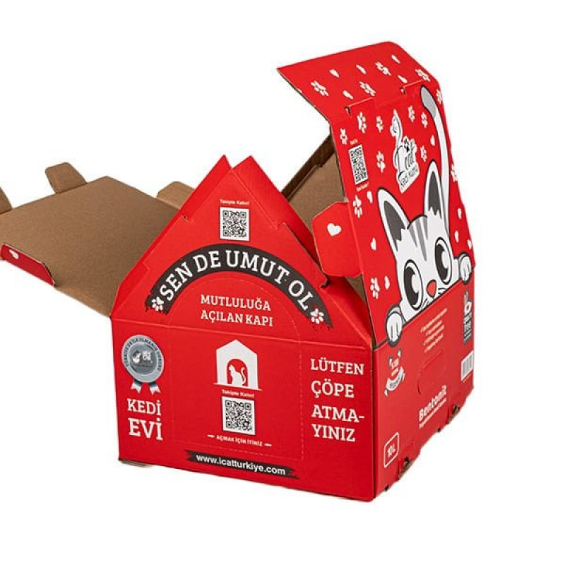 I Cat 10 Lt Minder Hediyeli Kedi Evine Dönüşen Hızlı Topaklanan Kokusuz Kum | Doğal Kedi Kumu