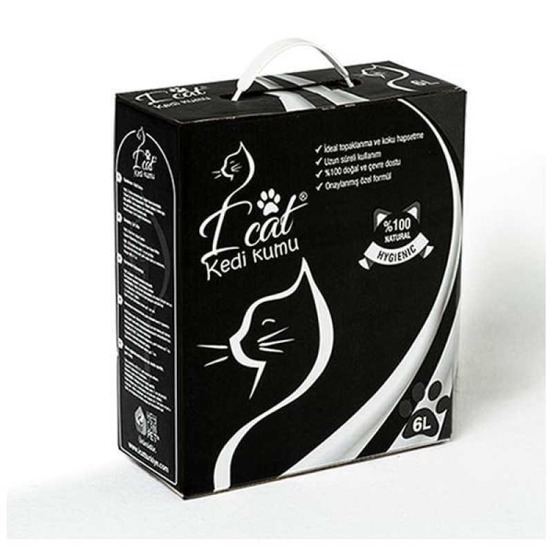 I Cat 6 Lt Hızlı Topaklanan Kokusuz Doğal | Doğal Kedi Kumu I Cat 6 Lt Hızlı Topaklanan Kokusuz Doğal | Doğal Kedi Kumu