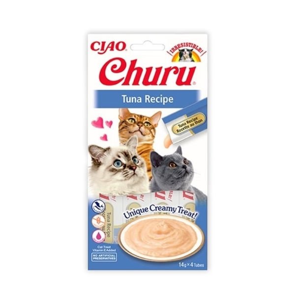 Inaba 4 Adet Ciao Churu Cream Ton 14 Gr | Kedi Sıvı Ödül Maması
