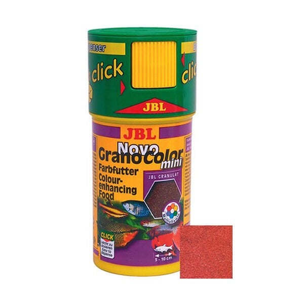 Jbl Balık Yemi Novo Grano Color Mini Click Renklendirici Granül Balık Yemi 100 Ml | Balık Yemi Kovası