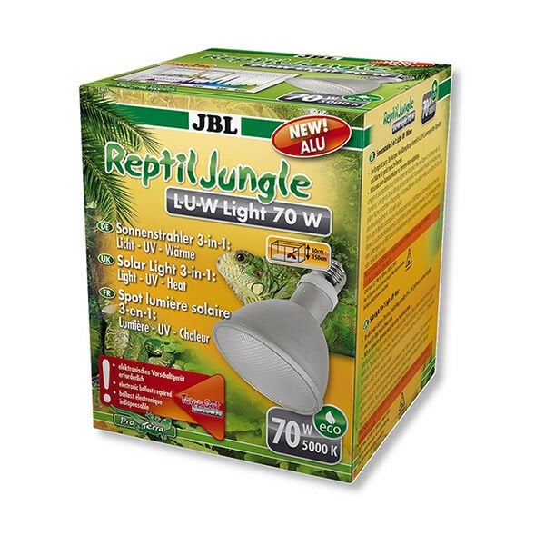 Jbl Reptil Jungle L-U-W Light Alu Sürüngen Işığı 70W | Akvaryum Aydınlatma