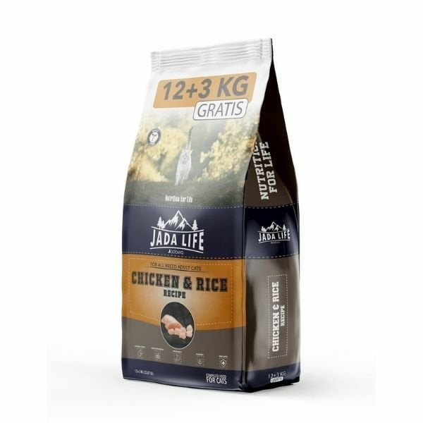 Jada Life 12 Kg + 3 Kg Tavuk | Yetişkin Kuru Kedi Maması