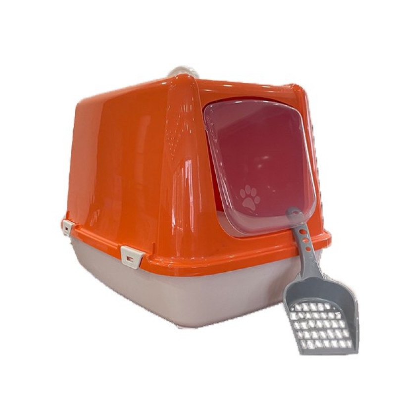 Joypet 36x40x40 Cm Kapalı Tuvalet Turuncu | Kapalı Kedi Tuvaleti