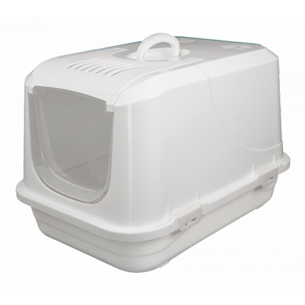 Joypet 50x40x50 Cm Üstü Açılabilir Kapalı Tuvalet Beyaz Medium | Kapalı Kedi Tuvaleti