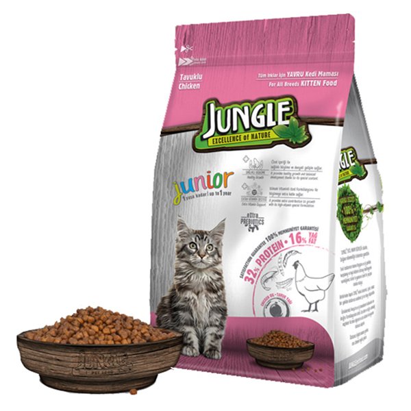Jungle 1.5 Kg Tavuklu Yavru | Yavru Kedi Kuru Maması