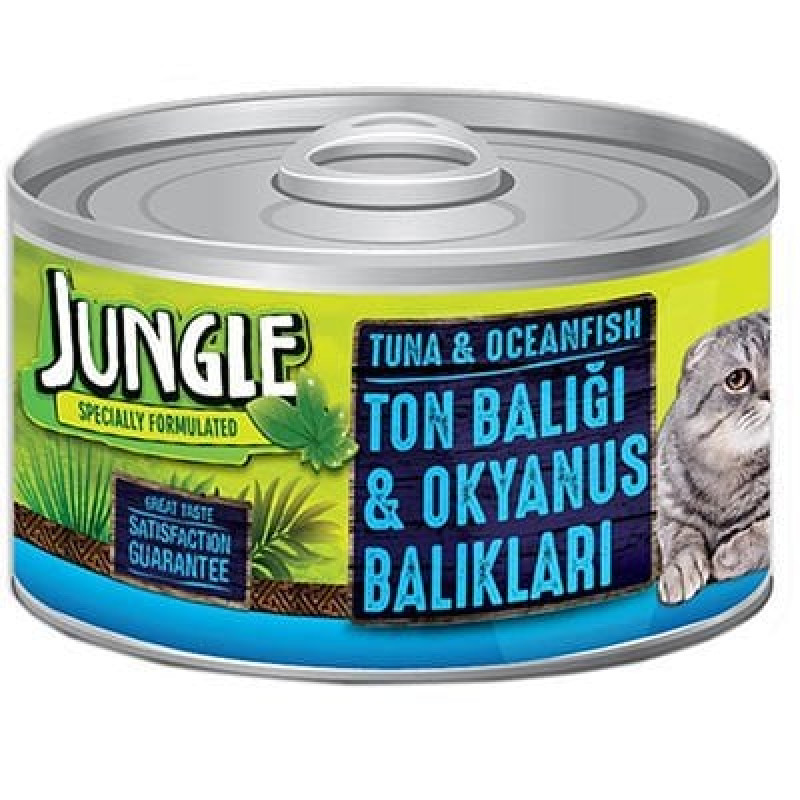 Jungle 85 Gr Ton ve Okyanus Balıklı Ezme Yetişkin | Yetişkin Kedi Maması Jungle 85 Gr Ton ve Okyanus Balıklı Ezme Yetişkin | Yetişkin Kedi Maması