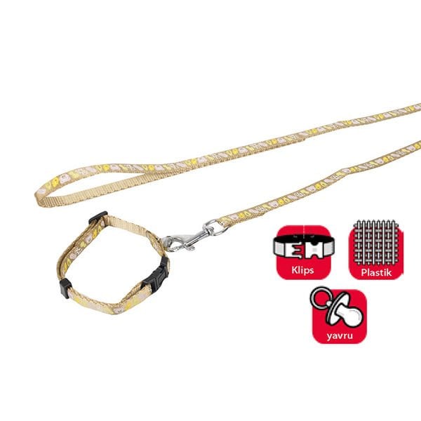 Karlie 10-35 Cm Yavru Boyun Uzatma Takım Kahverengi | Köpek Boyun Tasması