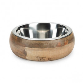 16.5X7 Cm 650 Ml Ahşap | Metal Mama Ve Su Kabı 16.5X7 Cm 650 Ml Ahşap | Metal Mama Ve Su Kabı