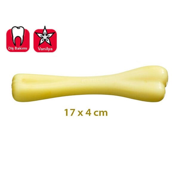 Karlie 17 Cm Plastik Çiğneme Kemiği Vanilyalı | Köpek Çiğneme