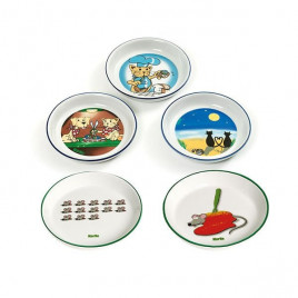 200 Ml Seramik Aşçı Desenli | Seramik Mama Ve Su Kabı