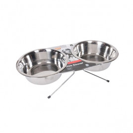 21 Cm 2X1600 Ml ikili Çelik | İkili Mama Ve Su Kabı 21 Cm 2X1600 Ml ikili Çelik | İkili Mama Ve Su Kabı