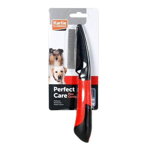 Karlie 21 Cm Flamingo Kırmızı Pire Tarağı | Köpek Tarağı