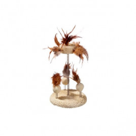 25X15 Cm Yaylı Bej | Peluş Kedi Oyuncağı 25X15 Cm Yaylı Bej | Peluş Kedi Oyuncağı