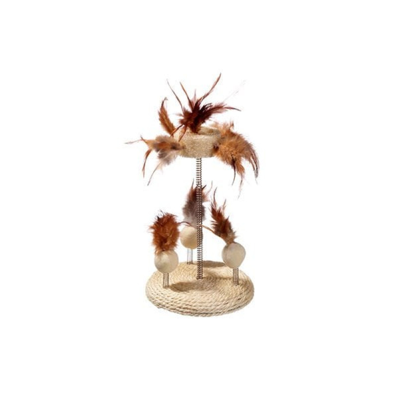 Karlie 25X15 Cm Yaylı Bej | Peluş Kedi Oyuncağı Karlie 25X15 Cm Yaylı Bej | Peluş Kedi Oyuncağı