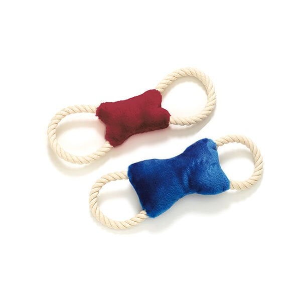 Karlie 29X9 Cm Peluş Kemik Stres İpi | Köpek Çiğneme