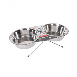 2X500 Ml 2'li Büyük Irk Çelik | İkili Mama Ve Su Kabı 2X500 Ml 2'li Büyük Irk Çelik | İkili Mama Ve Su Kabı